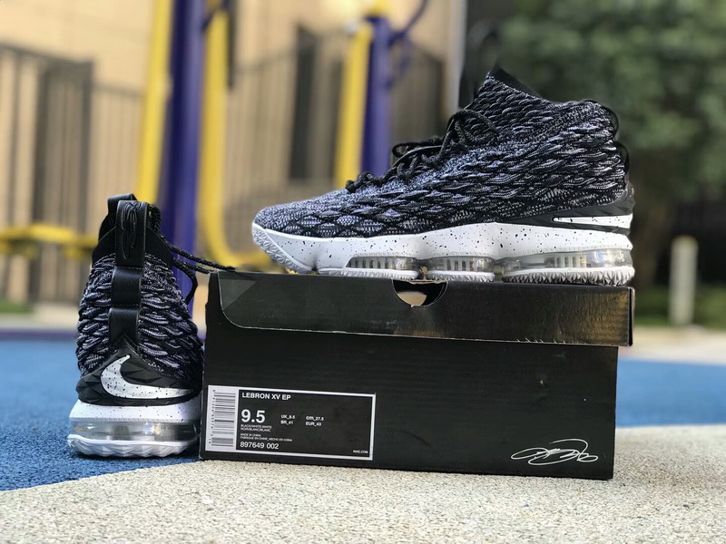 Authentic Nike LeBron 15 “Ashes” Black-White